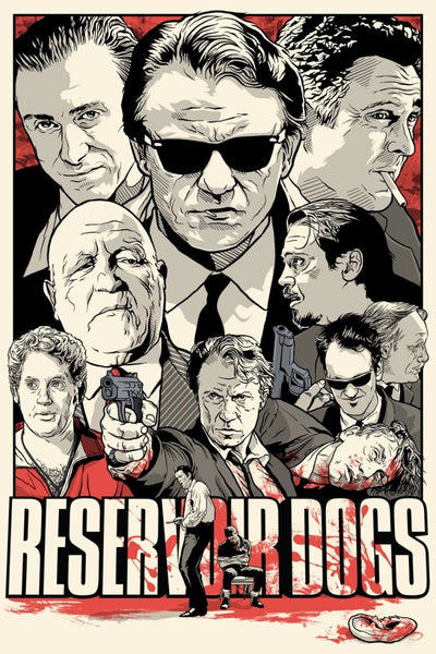 Movie Poster - Reservoir Dogs - Retro Fan Art - Hollywood Collection - Framed Prints
