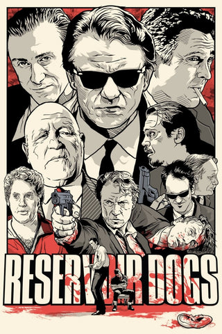 Movie Poster - Reservoir Dogs - Retro Fan Art - Hollywood Collection by Bethany Morrison