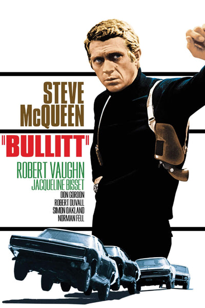 Movie Poster - Steve McQueen Bullitt - Hollywood Collection - Canvas Prints