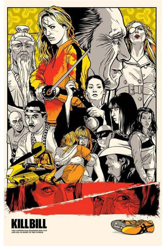 Movie Poster Art - Kill Bill - Quentin Tarantino - Tallenge Hollywood Poster - Posters by Joel Jerry