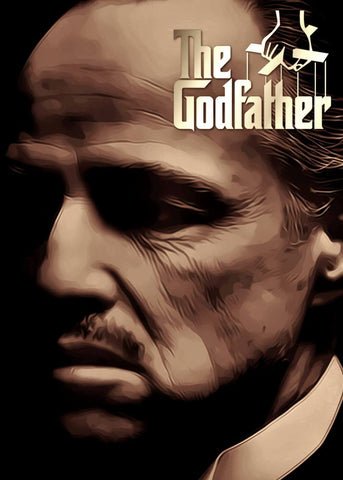 Movie Poster Art - Marlon Brando As Don Corleone In The Godfather - Hollywood Collection - Life Size Posters
