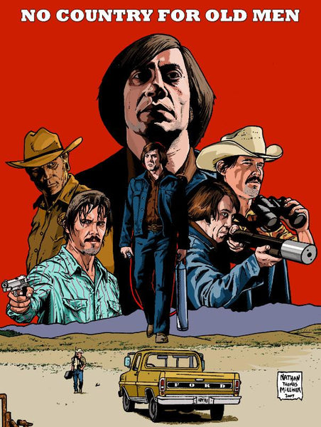 Movie Poster Art - No Country For Old Men - Tallenge Hollywood Poster Collection - Canvas Prints