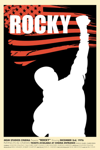 Movie Poster Art - Rocky - Tallenge Hollywood Poster Collection - Art Prints