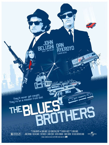 Movie Poster Art - The Blues Brothers - Tallenge Hollywood Poster Collection - Framed Prints