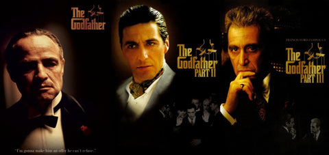 Movie Poster Art - The Godfather Trilogy  - Tallenge Hollywood Poster Collection - Canvas Prints
