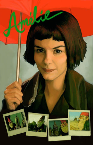 Movie Poster Fan Art - Amelie - Audrey Tautou - Art Prints