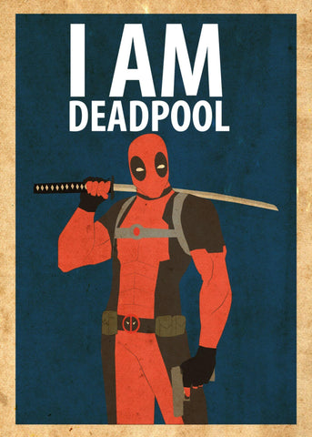 Movie Poster Fan Art - I am Deadpool - Tallenge Hollywood Poster Collection - Framed Prints