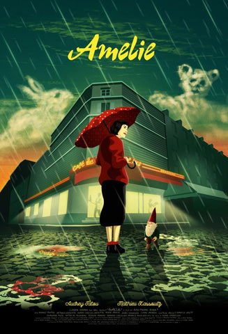 Movie Poster Fan Art - Le Fabuleux Destin dAmélie Poulain - Audrey Tautou - Posters by Joel Jerry