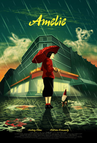 Movie Poster Fan Art - Le Fabuleux Destin dAmélie Poulain - Audrey Tautou by Joel Jerry