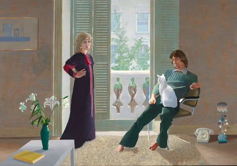Mr And Mrs Clark And Percy - David Hockney - Double Portraits Painting by David Hockney
