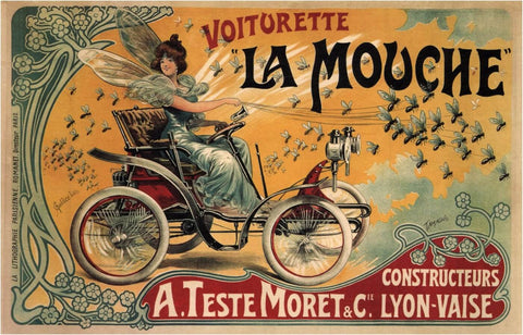 Voiturette La Mouche - Life Size Posters by Alphonse Mucha