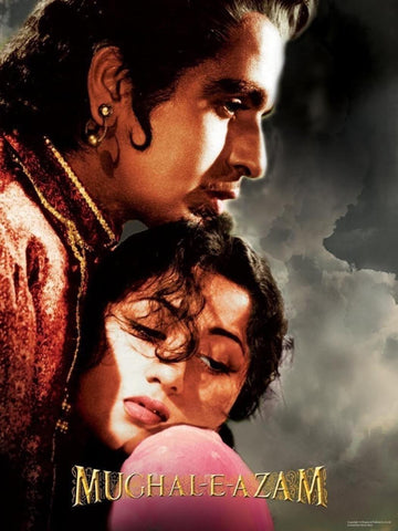 Mughal-e-Azam - Madhubala as Anarkali - Classic Bollywood Hindi Movie Poster - Canvas Prints by Sai