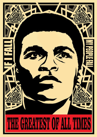 Muhammad Ali - If I Fail We All Fail - Large Art Prints by Sina Irani