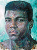 Muhammad Ali - The Portrait Of A Young Boxer - Oil Painting - Posters
