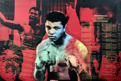 Muhammad Ali Chronology -   - Tallenge Sports Motivational Poster Collection - Canvas Prints
