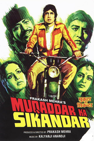 Muqaddar Ka Sikandar - Amitabh Bachchan - Hindi Movie Poster - Tallenge Bollywood Poster Collection - Posters