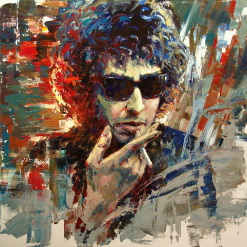 Music And Musicians Collection - Bob Dylan - Painting - Tallenge Music Collection - Large Art Prints by Sam Mitchell