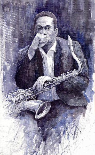 Music Collection - Jazz Legends - John Coltrane - Art - Canvas Prints