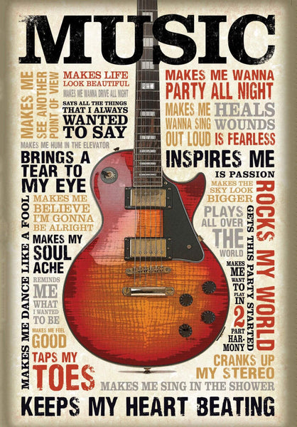 Music Inspires Me - Bestselling Insprirational Poster - Art Prints