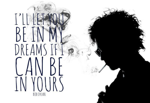 Music and Musicians Collection - Bob Dylan - Quote - Posters