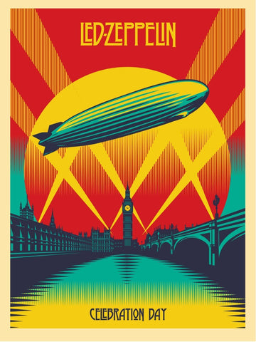 Tallenge Music Collection - Music Poster - Led Zeppelin - Celebration Day Poster - Framed Prints
