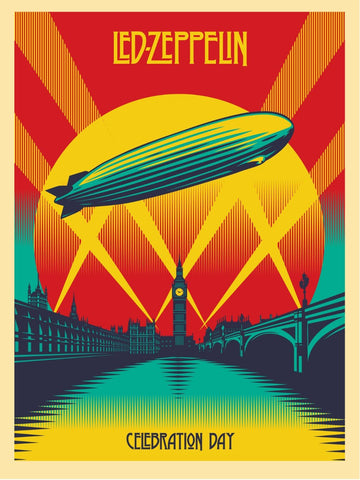 Tallenge Music Collection - Music Poster - Led Zeppelin - Celebration Day Poster by Sam Mitchell