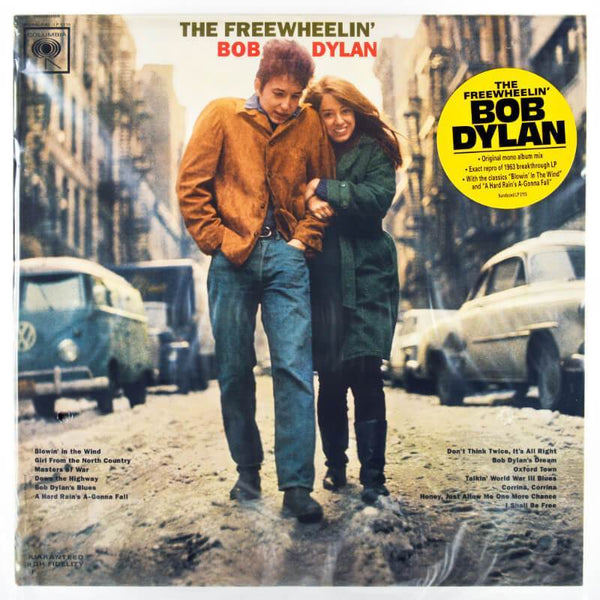 Music and Musicians Poster Collection - The Freewheelin' Bob Dylan  - Album Cover Art - Canvas Prints