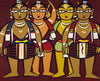 Musicians Drummers - Jamini Roy - Bengal School Art Painting - Life Size Posters