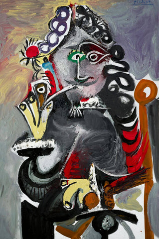 Musketeer With A Pipe (Mousquetaire a la Pipe) – Pablo Picasso Painting by Pablo Picasso