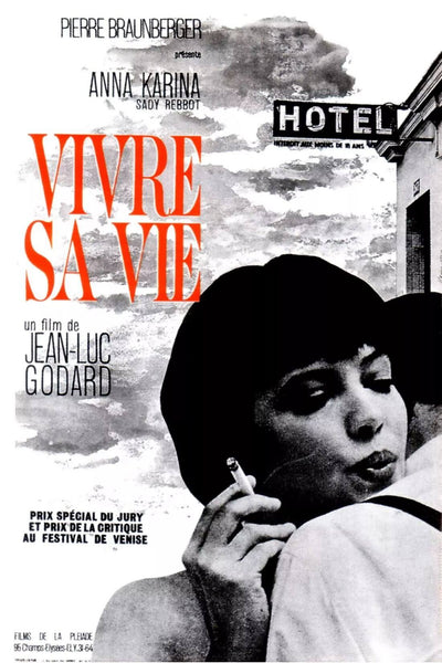 My Life To Live (Vivre Sa Vie) 1962 - Jean-Luc Godard - French New Wave Cinema Poster - Art Prints