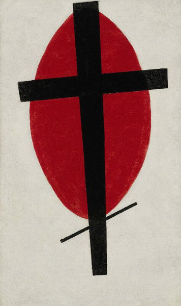 Kazimir Malevich - Mystic Suprematism (Black Cross Over Red Oval), 1922 - Large Art Prints
