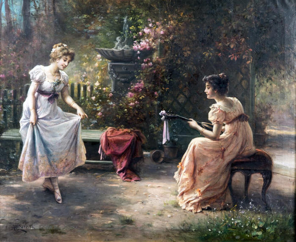 Musical Entertainment (Musikalische Unterhaltung) - Hans Zatzka - Large Art Prints