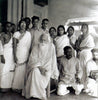 Nandalal Bose (seated right) with Rabindranath Tagore at Santiniketan 1930s - Large Art Prints