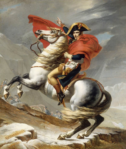 Napoleon Crossing the Alps II - Canvas Prints by Jacques-Louis David