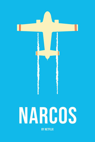 Narcos - Netflix TV Show Minimalist Poster Fan Art - Life Size Posters