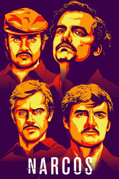 Narcos - Pablo Escobar - Netflix TV Show Poster - Fan Art - Framed Prints
