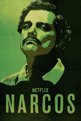 Narcos - Pablo Escobar - Netflix TV Show Poster Fan Art by Tallenge Store