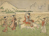 Narihira’s Journey To The East - Suzuki Harunobu - Japanese Ukiyo Woodblock Painting - Life Size Posters
