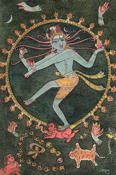 Natraj Shiva - S Rajam - Art Prints