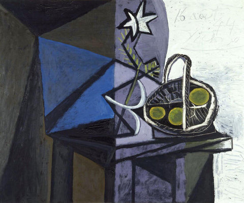 Still Life In Front Of A Window (Nature Morte Devant Une Fen Tre)  – Pablo Picasso Painting - Canvas Prints