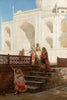 Nautch Girls At Taj Mahal - Edwin Lord Weeks - Vintage Indian Painting - Canvas Prints