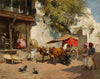 Nautch Girls and Bullock Gharry, Ahmedabad (Gujarat State, India) - Framed Prints