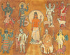 Navagraha - The Nine Astrological Planets - S Rajam - Canvas Prints