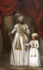 Nawab of the Carnatic and His Son Azam Jah - Thomas Hickey  - Vintage Orientalist Painting of India - Canvas Prints