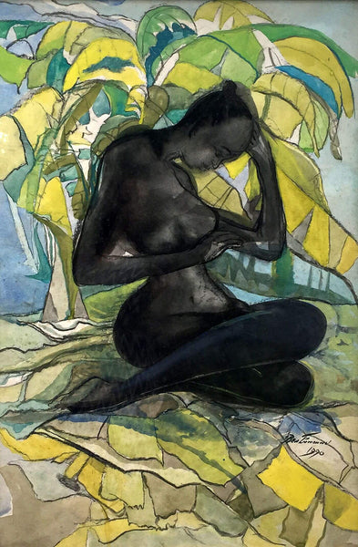 Negritude - Ben Enwonwu - Modern and Contemporary African Art Painting - Canvas Prints
