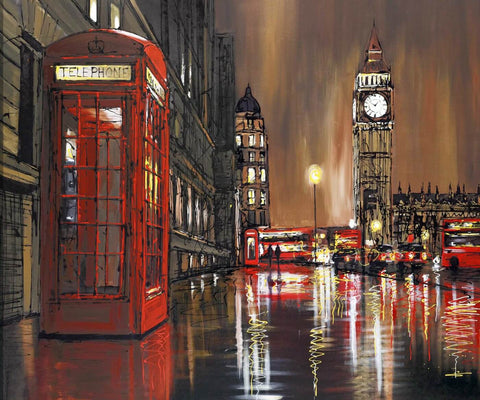 Neon London Nights - London Photo and Painting Collection by Sarah
