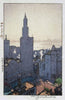 New York  (America Series) - Yoshida Hiroshi - Ukiyo-e Woodblock Print Japanese Art Painting - Framed Prints