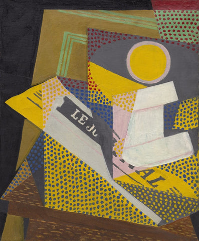 Newspaper and Fruit Dish - Life Size Posters by Juan Gris