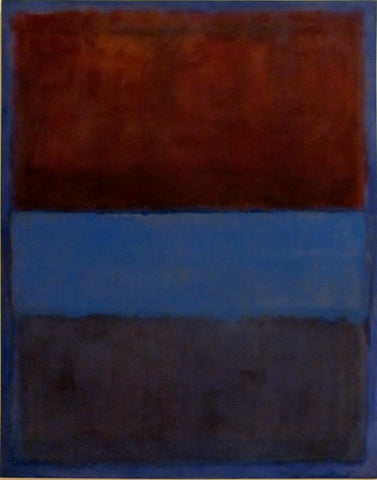 No.61 (Rust And Blue) - Art Prints