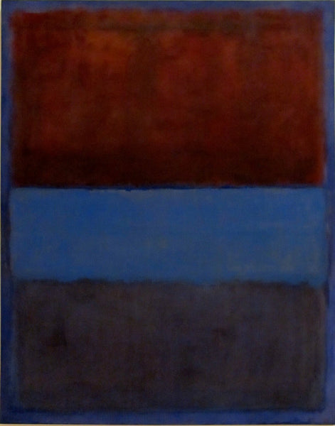 No.61 (Rust And Blue) - Framed Prints